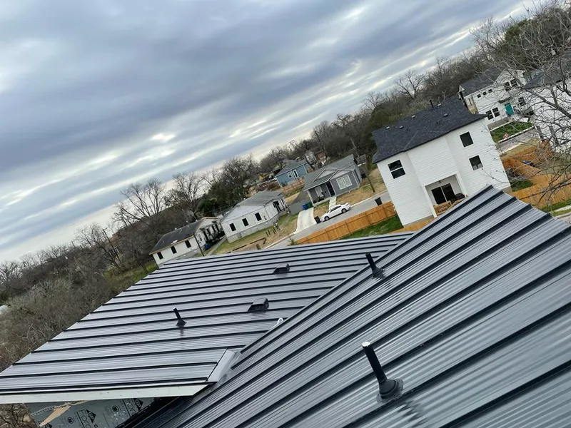 Standing seam metal roof panels with vents for Skylight Repair in Provo